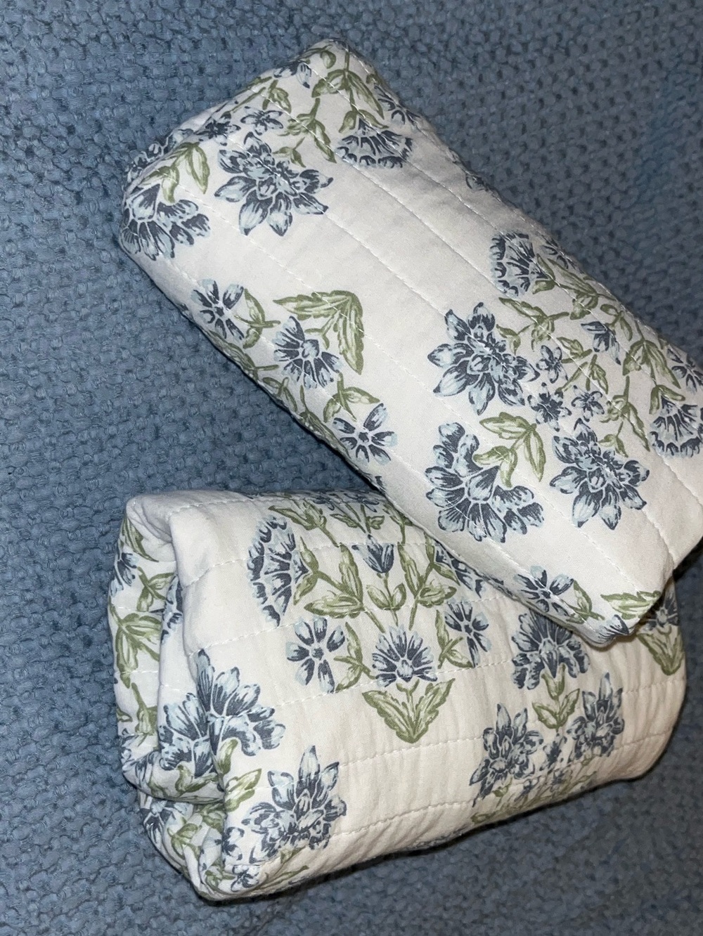 Willow Roads~ 2 shams Artisan White Quilted Pillow Shams ~ Cotton